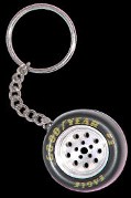 Stock Car Wheel Key Chain